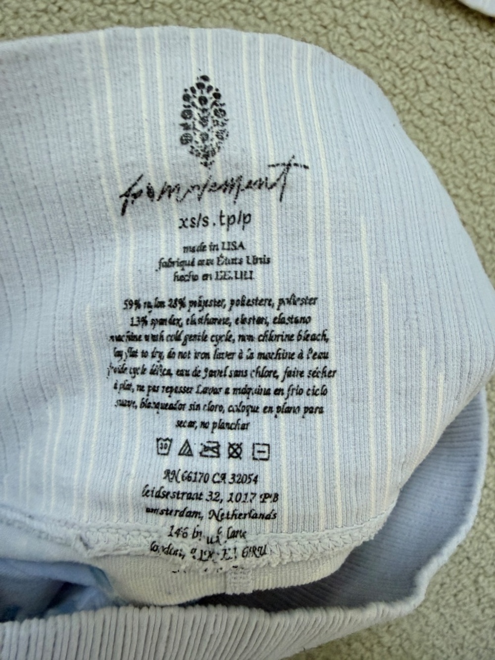 FP Movement Good Karma Stripe 2 Piece Set Blue XS/S - Picture 4 of 7